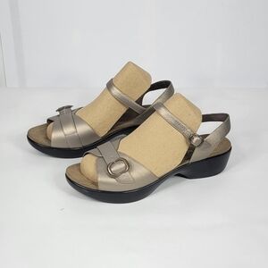 Dansko Elegant Metallic Sandals #794 Size EU 40 (US9.5-10)